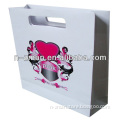 White die cuttng Cardboard bag,hot stamping logo Clothing Bag,Cardboard Clothing Bag
